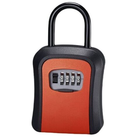 Boite a Clefs Murale Avec Manipuler - Avec Code 4 Chiffres , Cofre fort Robuste, Alliage de Zinc - Rouge (1/2)