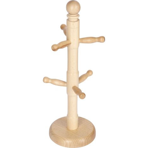 KitchenCraft Portabicchieri verticale, a forma di albero, altezza 32 cm - Legno