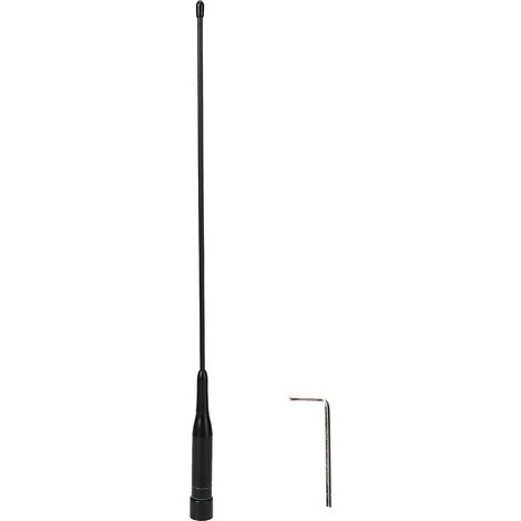 Hochleistungsfähige, flexible UV-Antenne mit zwei Frequenzen (144/430 MHz) und Antikollisionsfeder am Boden für Autos. (1/5)