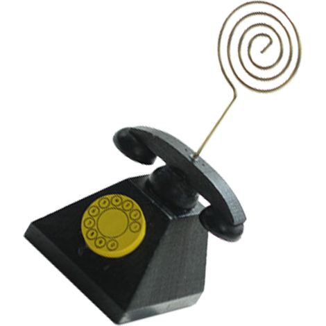 Porte-cartes de table en bois rétro, forme mignonne, porte-photos, porte-cartes, porte-mémos pour la maison et le bureau, téléphone (1/5)