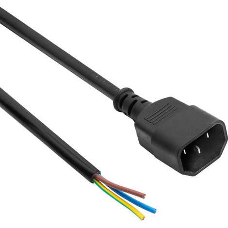 Netzkabel C14 AK-OT-08C CU 3x1mm² 1m (1/2)