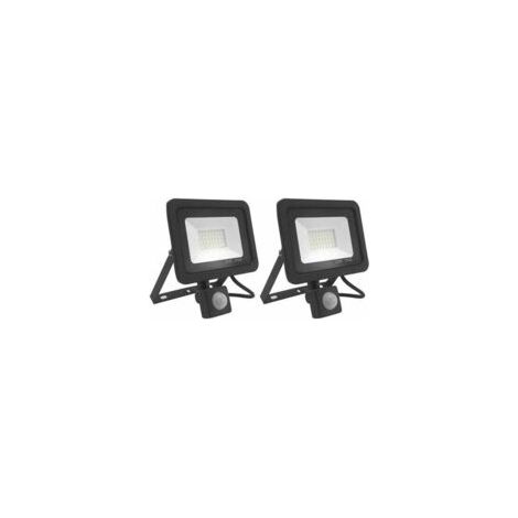 30-W-LED-Außenstrahler mit Bewegungsmelder, 6000 K Kaltweiß, superheller LED-Außenstrahler, 1200 lm, IP66 wasserdicht, mit Sensor für Garten, Terrasse und Garage – Crezuo