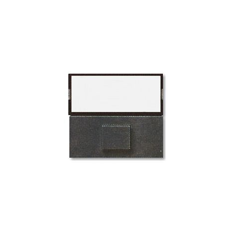 Pulsante con targa portanome AVE NOIR