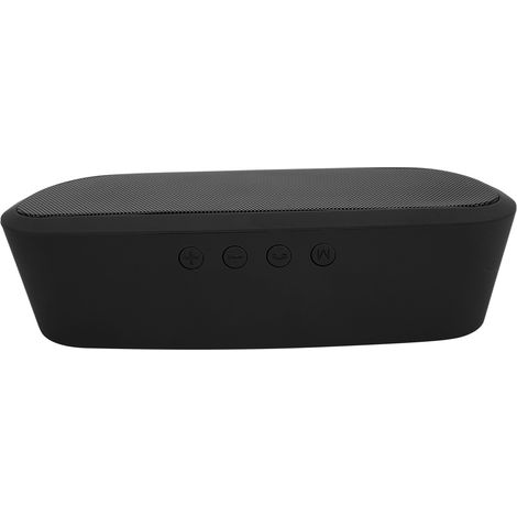 Enceinte Bluetooth sans fil, en matériau ABS, étanche IPX5, avec fonction d'appel et batterie intégrée, S9 noir. (1/5)