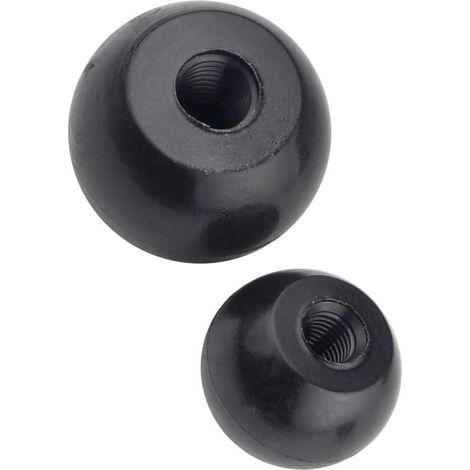 Quincaillerie Accessoires Boule Forme Serrage Bouton Poignée M6 M8 M10 M12 Plastique Tête Serrage Écrou Main Boutons Poignée Vis de Pouce pour Machine Outil (1/5)