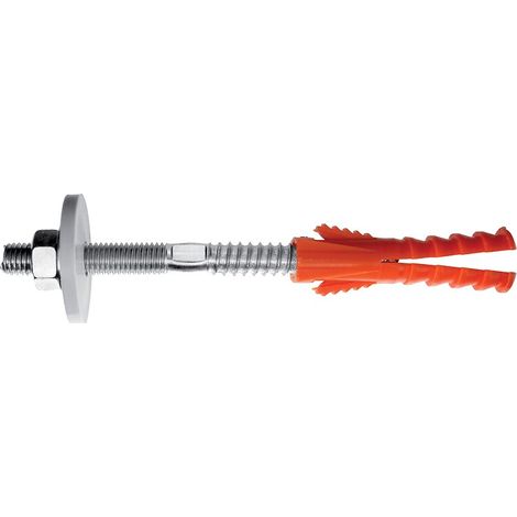 Jeu de fixations pour chauffe-eau Ramussen. cheville Ø 14 x longueur 69 mm. vis diamètre 10 x longueur 120 mm - R. A. M.