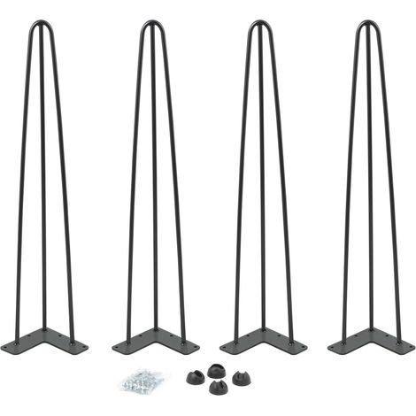 Set di 4 gambe a perno da 71 cm per tavolo di design industriale