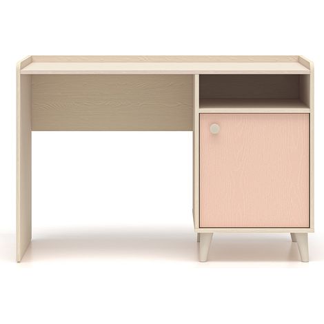 Scrivania Alycia beige e rosa a 1 anta (1/5)