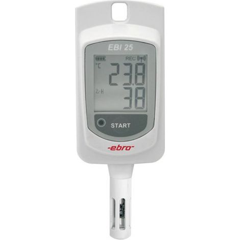 ebro 1340-6202 EBI 25-TH Enregistreur de données multifonction Valeur de mesure température, humidité de l'air -30 à 60 °C 0 à 100 % HR Q75599 (1/2)
