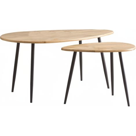 Tavolini Salotto Robusti Funzionali Tavolo Basso Legno Casa 100x60cm