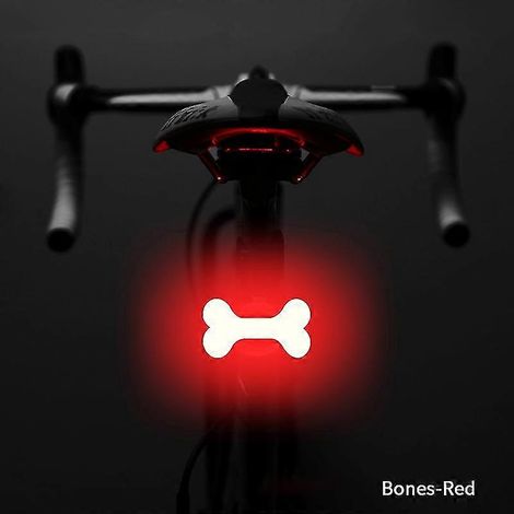 Herzförmiges LED-Fahrrad-Rücklicht, USB wiederaufladbar, wasserdichtes Mountainbike-Rücklicht (1/5)
