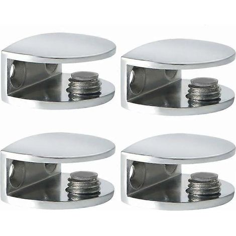 Pince à verre, support d'étagère en verre, support d'étagère murale, pince réglable, 8-10 mm (1/5)