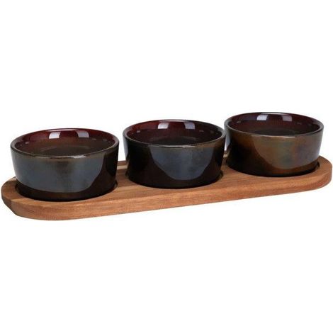 Secret-de-gourmet Bandeja para Snacks azul marino elegante
