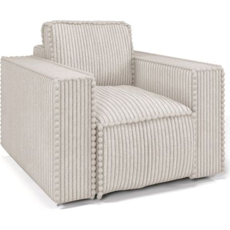 Sessel Designersessel VAJANA Stoff Tilia Creme (1/3)