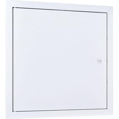Mophorn Revisionsklappe Trockenbau 337 x 337 mm, Wartungstür aus verzinktem Stahl mit Schlitzverschluss, Inspektionsklappe für Deckeninstallation (Sanitär & Elektro), Einbaumaß 315 x 315 mm (1/5)