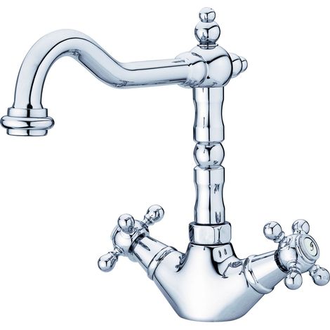Mélangeur lavabo 1866 bec rétro CLASSIQUE