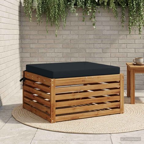 vidaXL Cojín de Asiento de 1 Pieza SOEST 100% Poliéster Azul Oscuro (1/5)