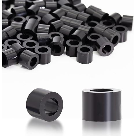100 Pièces Rondelles d'espacement Rondes en ABS Entretoises Plastique Isolantes Rondelle Plastique M8 pour vis M8 14x10mm pour Circuit Imprimé Isolation électrique (1/5)