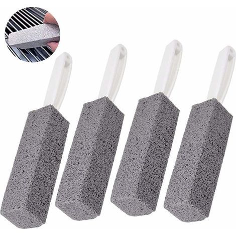 Stück Reinigungs-Bimsstein mit Griff, natürlicher Bimsstein für Toilettenschüssel-Ringentferner und Kalkwasser-Rostentferner, Grill, Küche, Bad, Pool, Haushaltsreinigung, Pflege (1/4)