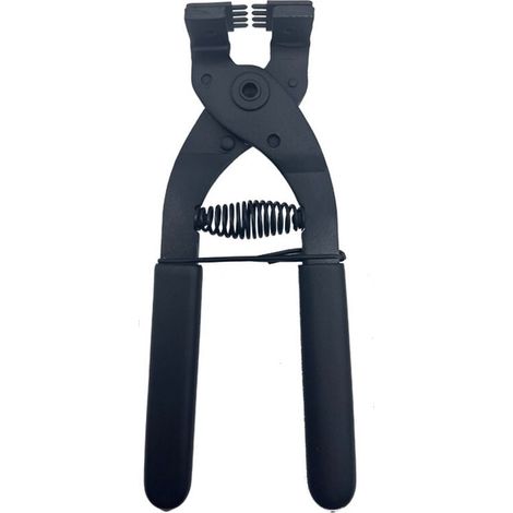 17 cm Pince silencieuse en Acier au Carbone à Main en Cuir Outil de Perforation de Trou d'artisanat 4 mm(4mm-4 Teeth) (1/4)