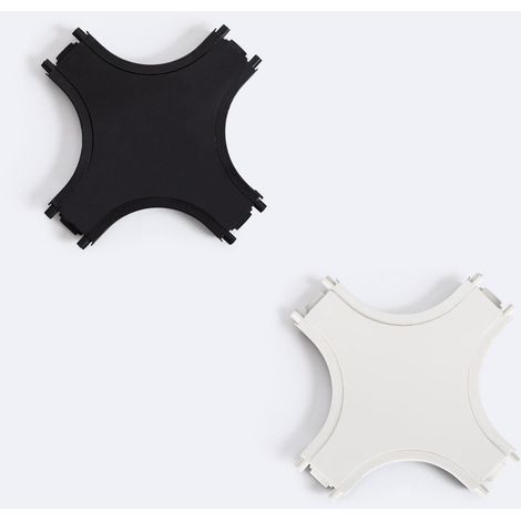 Connettore Tipo X per Binario Magnetico Monofase 25 mm Super Slim Superficie 48V Bianco