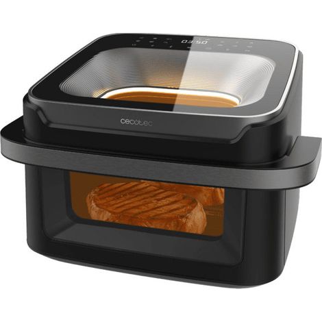 Cecotec A01EU01117404 Cecofry Advance 10000 Full Vision Friggitrice ad aria 10 L 2200 W 12 programmi Touchscreen a colori finestra visuale doppia colore Nero