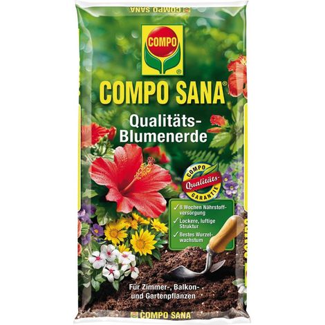 Terreau 50 L – Milieu de culture avec 8 semaines de nutriments – Structure aérée pour bonne absorption d'eau – Avec Wurzelaktivator AGROSIL – Compo