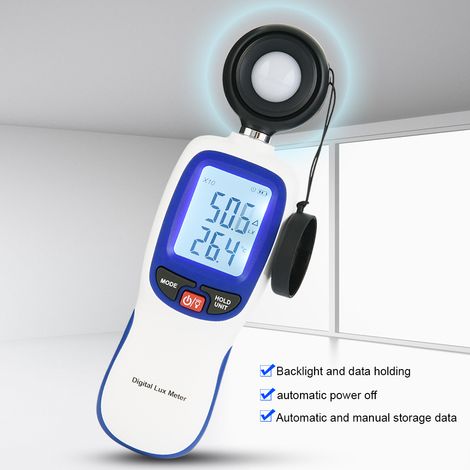 Luxmètre numérique portable WT81 – Testeur d'éclairement manuel avec capteur de luminosité (1/5)