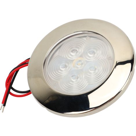 Spot LED encastré 12 V CC pour plafond de camping-car ou bateau, éclairage intérieur, blanc lumière du soleil 5500-6300 K (1/5)