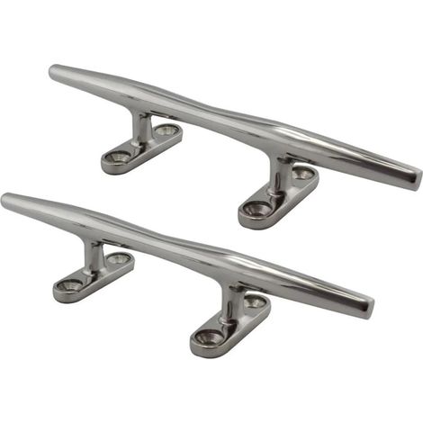 Taquet d'amarrage affleurant de Taquet de Base Ouverte Creuse de Pont de Bateau d'acier Inoxydable de 2 pièces 316 4 Pouces à 12 Pouces for Le Bateau de Yacht Marin(8inch(200mm)) (1/5)