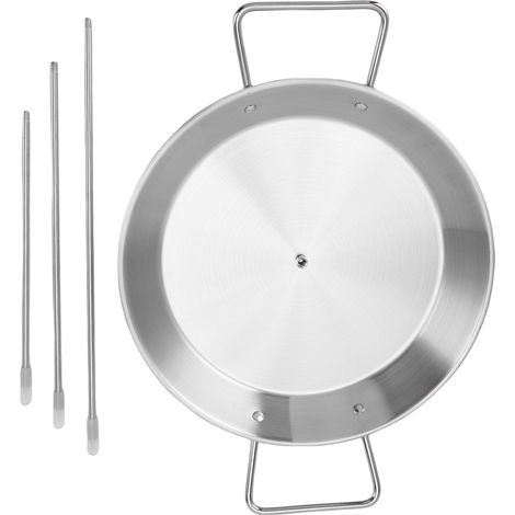 Support vertical pour brochettes en acier inoxydable — Support de rôtissage vertical style brésilien, incluant 3 brochettes amovibles et une brosse de nettoyage (1/5)