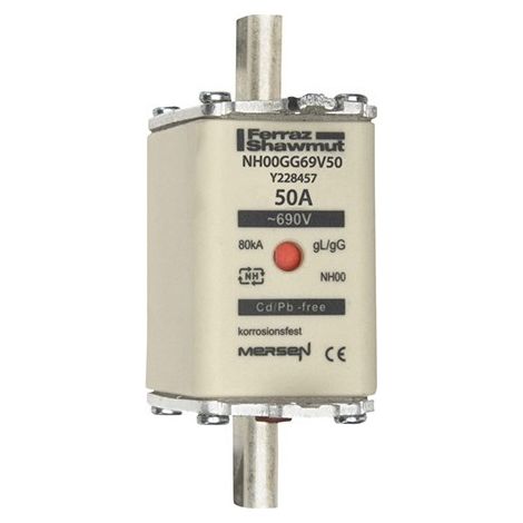 Mersen NH-Sicherungseinsatz SF Gr.00 gG 50A/690V KM NH00GG69V50