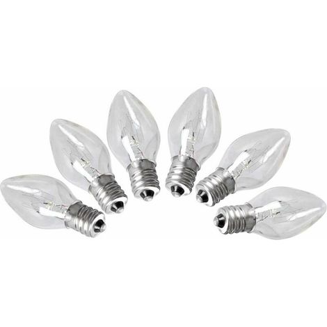 Lot de 6 Ampoules de la Lampe de Sel de l'HimalayaE12, 15 Watt pour Le décor de l'éclairage de la Chambre 220-240V (1/4)