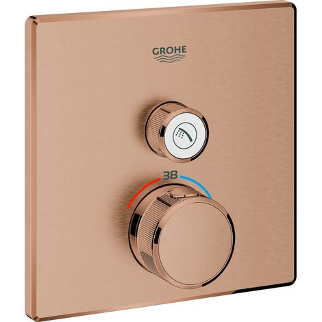 El termostato Grohe Grohtherm SmartControl con una válvula de (1/4)