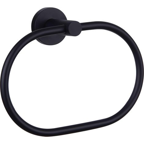 Toallero giratorio de acero inoxidable negro mate, accesorios de cocina, baño, almacenamiento para el hogar, tendedero