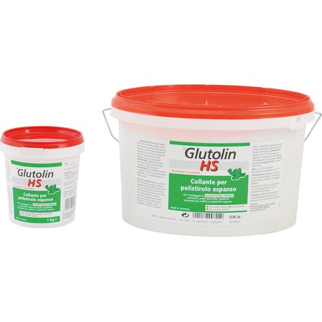 COLLANTE PER POLISTIROLO Glutolin HS - Kg. 8 secchio  - TILLMANNS