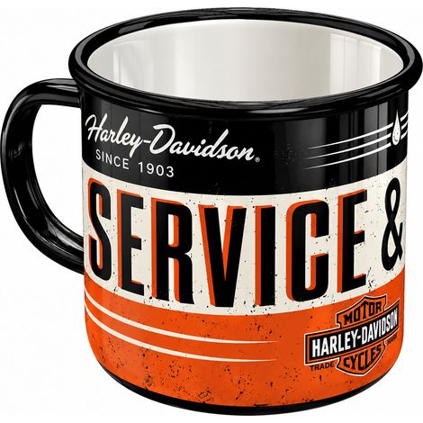 Tasse Harley-Davidson Service métal émaillé 360 ml (1/2)