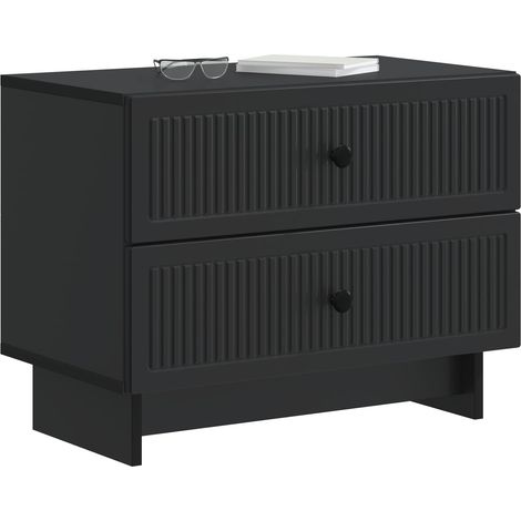 Maison Exclusive - Nachttisch Schwarz 62 x 34,5 x 47,5 cm Holzwer