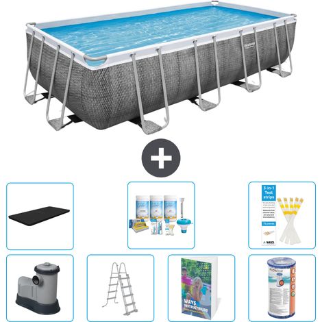 Bestway Power Steel Rechteckig - 549x274x122 cm - 8-teilig S556