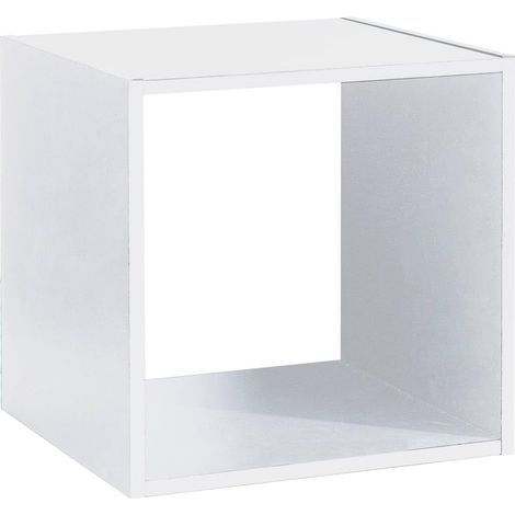 Cube de Rangement Modulable Mix N Modul Blanc - 34,5 x 32 x 34,5 cm - Étagère, Bibliothèque, Salon (1/3)