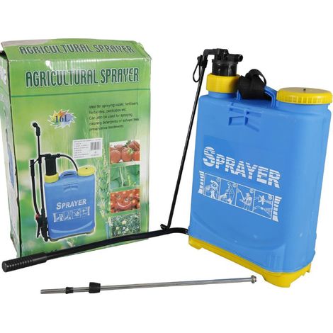 TRADE SHOP - Nebulizzatore A Spalla 16 Lt Spruzzatore Zaino Irroratrice Spruzzatore A Pompa -
