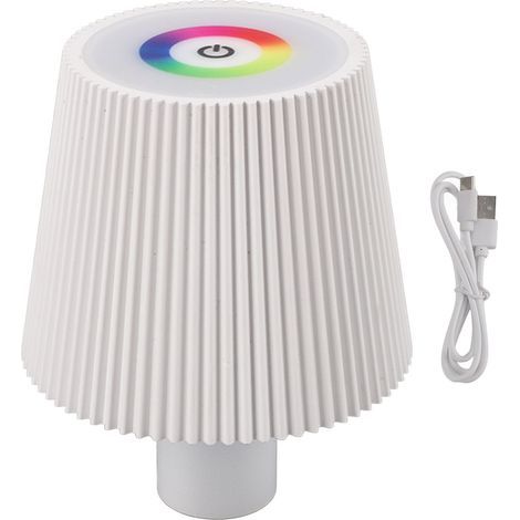Bottle-shaped LED lamp, IP54 waterproof, 4000mAh, touch control, adjustable color, USB rechargeable, wireless, wine night light, white (1/5)