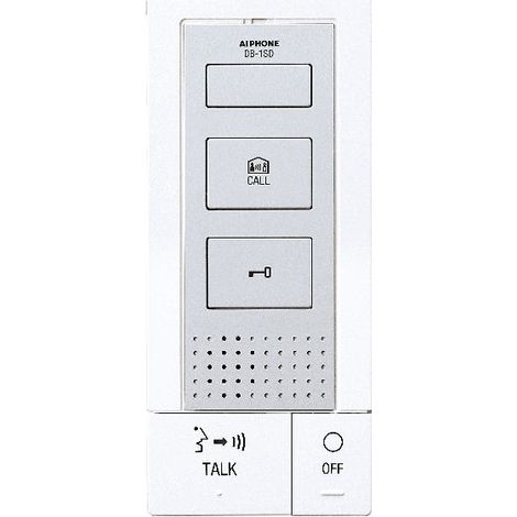 Aiphone – Télécommande interphone audio mains libres – Fixation murale – Boîtier ABS blanc – DB1SD (1/2)