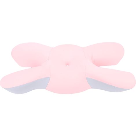 Oreiller cervical en fibre de polyuréthane et nylon, lit à rebond lent pour le dos, le ventre, le côté dormeur, rose (1/5)