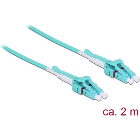 Delock Cable de fibra Ã³ptica LC  LC multimodo OM3 Uniboot 2 m