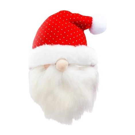 TrendLine Dekofigur Weihnachtsmann zum Aufhängen 15x11x20cm weiß/rot Weihnachten