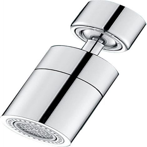 Küchenarmaturverlängerung, Spritzschutz, Universalgelenk, drehbarer Strahlregler, Auslauf mit Filterwasser, Strahlregler, silberfarben, zwei Betriebsmodi (1/5)