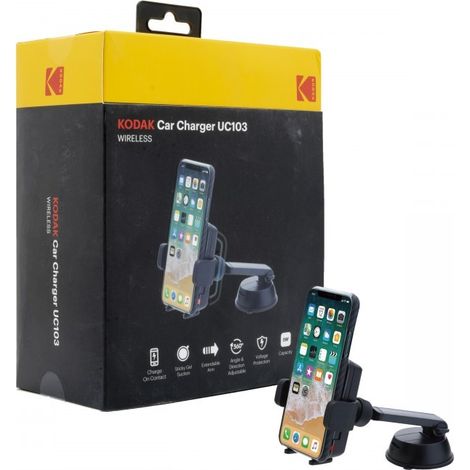 Cargador de coche inductivo de 5 W con soporte para parabrisas (1/4)