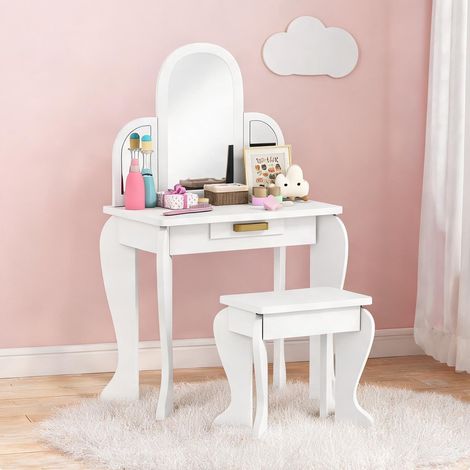 Lit enfant branco en MDF 52 x 32 x 85 cm (1/5)