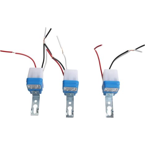 Lot de 3 interrupteurs à détecteur crépusculaire 110 V 10 A (1/5)